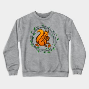 Autumn Squirrel Crewneck Sweatshirt